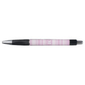 Monogram baby roze strepen pen (Voorkant)