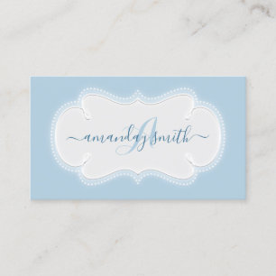 Monogram Baby Sitter Nursery Home Cleaning Visitekaartje