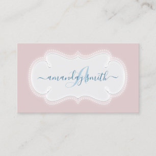 Monogram Baby Sitter Nursery Home Services Visitekaartje