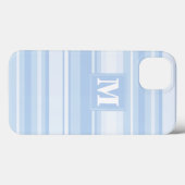Monogram babyblauwe strepen Hoesje-Mate iPhone dra Case-Mate iPhone Case (Achterkant (horizontaal))