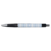 Monogram babyblauwe strepen pen (Voorkant)