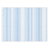 Monogram babyblauwe strepen tafelkleed (Voorkant (Horizontaal))