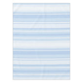 Monogram babyblauwe strepen tafelkleed (Voorkant)