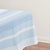 Monogram babyblauwe strepen tafelkleed (Voorbeeld)