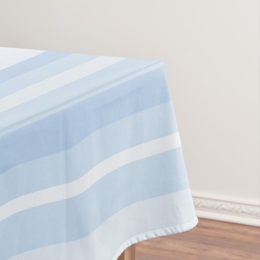 Monogram babyblauwe strepen tafelkleed (Voorbeeld)