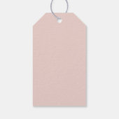 Monogram babyshower bedankje cadeaulabel (Achterkant)