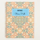 Monogram Back to School Supplies Teachers Planner (Voorkant)