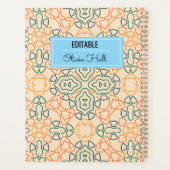 Monogram Back to School Supplies Teachers Planner (Achterkant)