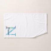 Monogram badgeset met letter N Bad Handdoek (Handdoek)