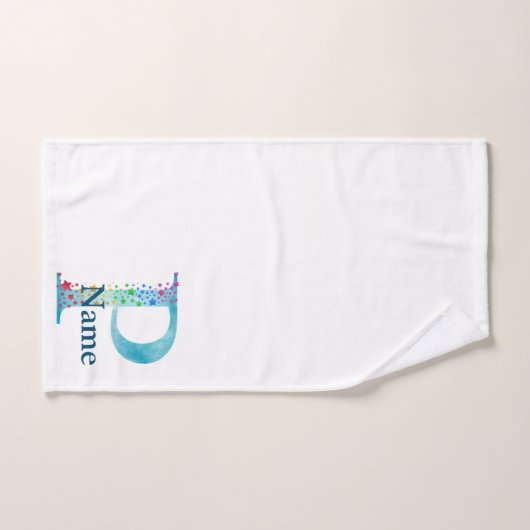 Monogram Badgeset met letter P Bad Handdoek (Handdoek)