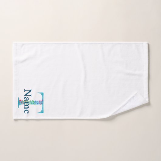 Monogram badgeset met letter T Bad Handdoek (Handdoek)