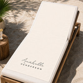 Monogram badhanddoeken | Aangepaste resort handdoe Strandlaken