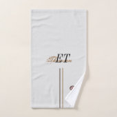 Monogram badhanddoeken set bad handdoek (Handdoek)