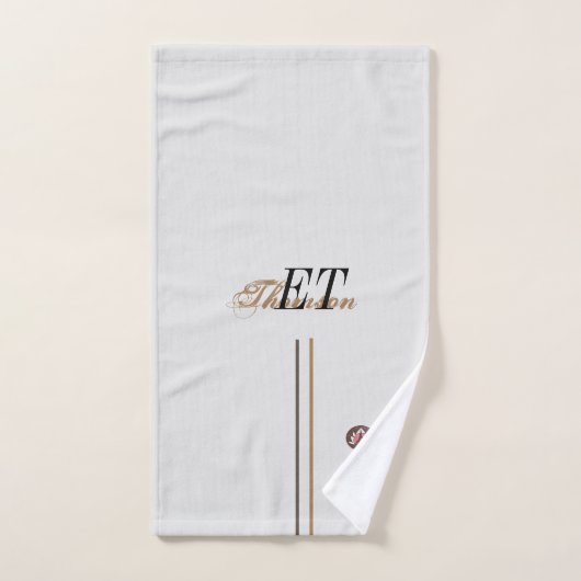 Monogram badhanddoeken set bad handdoek (Handdoek)