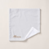 Monogram badhanddoeken set bad handdoek (Wasdoekje)