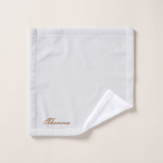 Monogram badhanddoeken set bad handdoek (Wasdoekje)