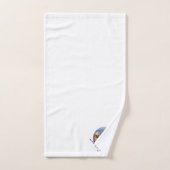 Monogram badhanddoekenset lavendel bad handdoek (Handdoek)