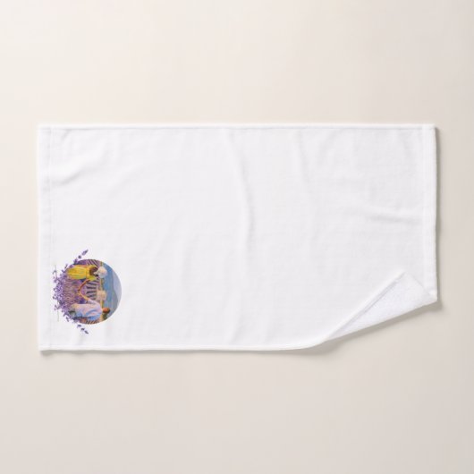 Monogram badhanddoekenset lavendel bad handdoek (Handdoek)