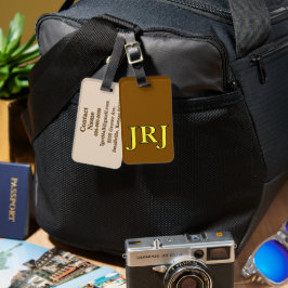 Monogram Bagage Labels - Op Maat!
