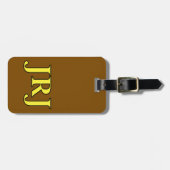 Monogram Bagage Labels - Op Maat! (Voorkant horizontaal)