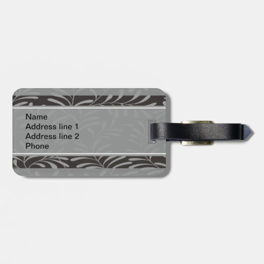 Monogram Bagagelabel (Achterkant horizontaal)