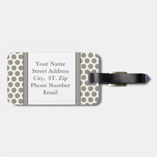 Monogram Bagagelabel (Achterkant horizontaal)