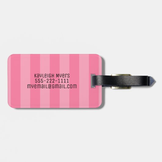 Monogram Bagagelabel (Achterkant horizontaal)