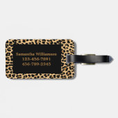 Monogram Bagagelabel met rode accessoires voor afd (Achterkant horizontaal)