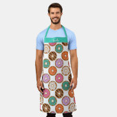 Monogram Baker Donut Pattern Schort (Gedragen)