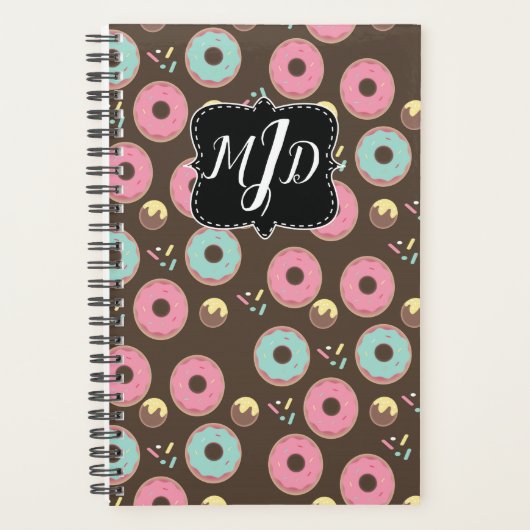 Monogram Bakery Donut Frosted Sprinkles Mix Planner (Voorkant)