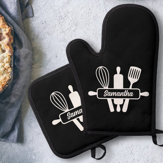 Monogram bakgerei ovenwant & pannenlap set