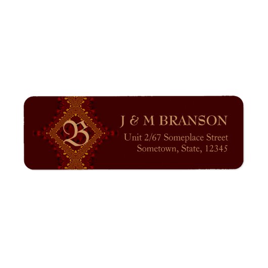 Monogram Bali Red Earth Eigen label (Voorkant)