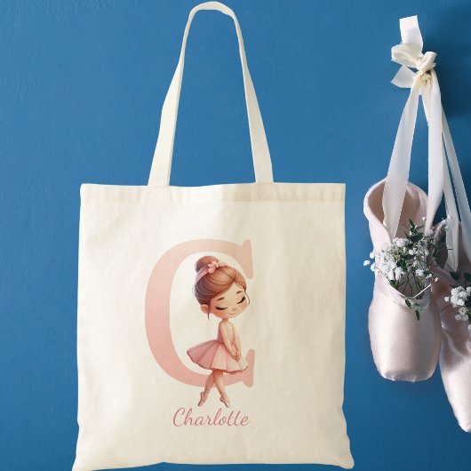 Monogram ballerina tote bag