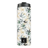 Monogram Bamboe Foliage Pattern Thermosbeker (Voorkant)