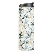 Monogram Bamboe Foliage Pattern Thermosbeker (Gedraaid links)