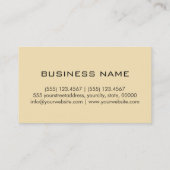 Monogram Banana Manangekleurde achtergrond Visitekaartje (Achterkant)