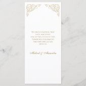  Monogram Barok Wedding Menu (Achterkant)