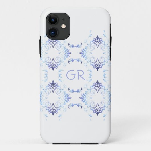 Monogram.Barokelement. Case-Mate iPhone Case (Achterkant)