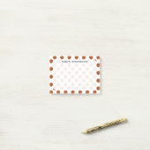 Monogram basketbal ballen op wit post-it® notes (Op bureau)