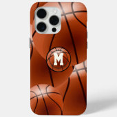 Monogram Basketball Case-Mate iPhone Case (Achterkant)