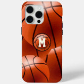 Monogram Basketball iPhone Case (Achterkant)