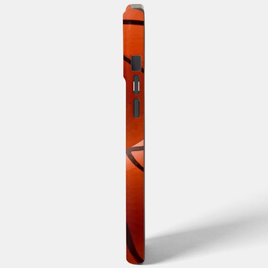 Monogram Basketball iPhone Case (Achterkant / Links)