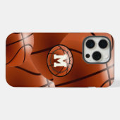 Monogram Basketball iPhone Hoesje (Achterkant horizontaal)