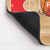 Monogram Basketball op basketbalwedstrijd Muismat (Hoek)