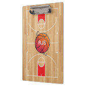 Monogram Basketball voor de Basketball Court Klembord (Links)