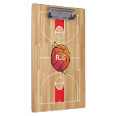 Monogram Basketball voor de Basketball Court Klembord (Rechts)