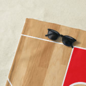 Monogram Basketball voor de Basketball Court Strandlaken (In situ)