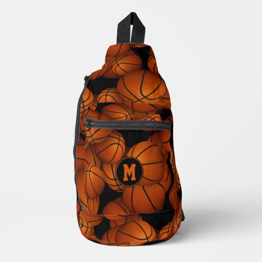 Monogram basketballen patroon sling bag (Voorkant)