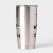 Monogram Bass Vist Cool Sports Largemouth Geïsoleerde Drinkbeker (Links)