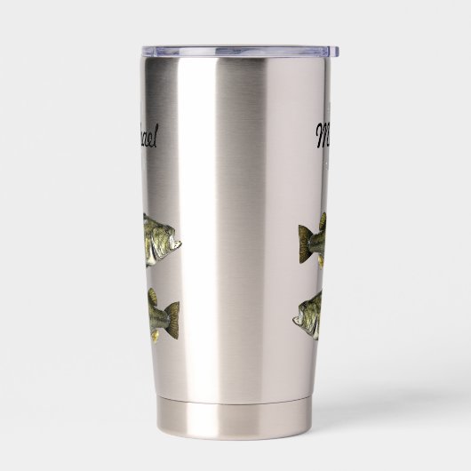 Monogram Bass Vist Cool Sports Largemouth Geïsoleerde Drinkbeker (Links)